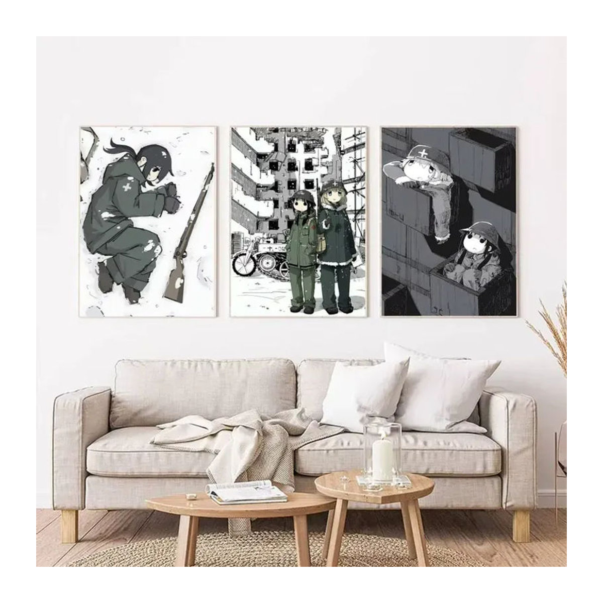 Anime Cartoon G-Girls Last Tour Manga-Poster aus Papier, selbstklebend und wasserfest, mehrfarbig, Hochformat - Bild 2