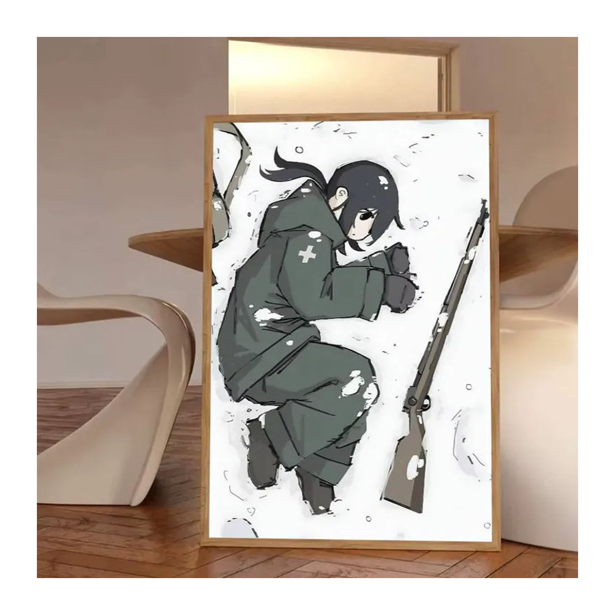 Anime Cartoon G-Girls Last Tour Manga-Poster aus Papier, selbstklebend und wasserfest, mehrfarbig, Hochformat - Bild 5