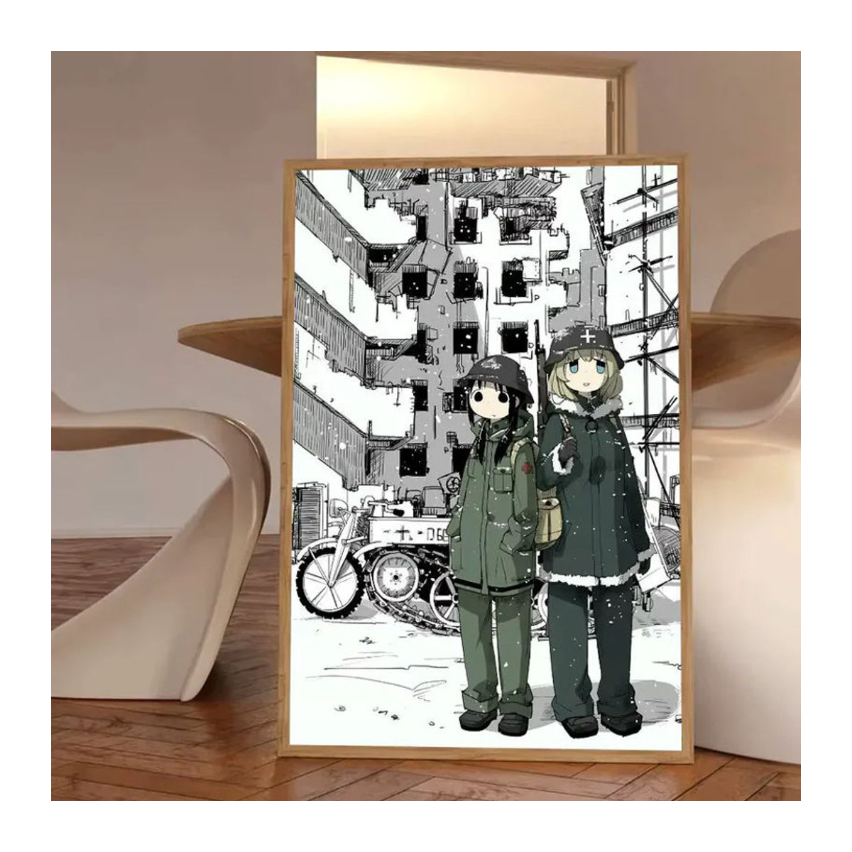Anime Cartoon G-Girls Last Tour Manga-Poster aus Papier, selbstklebend und wasserfest, mehrfarbig, Hochformat - Bild 6