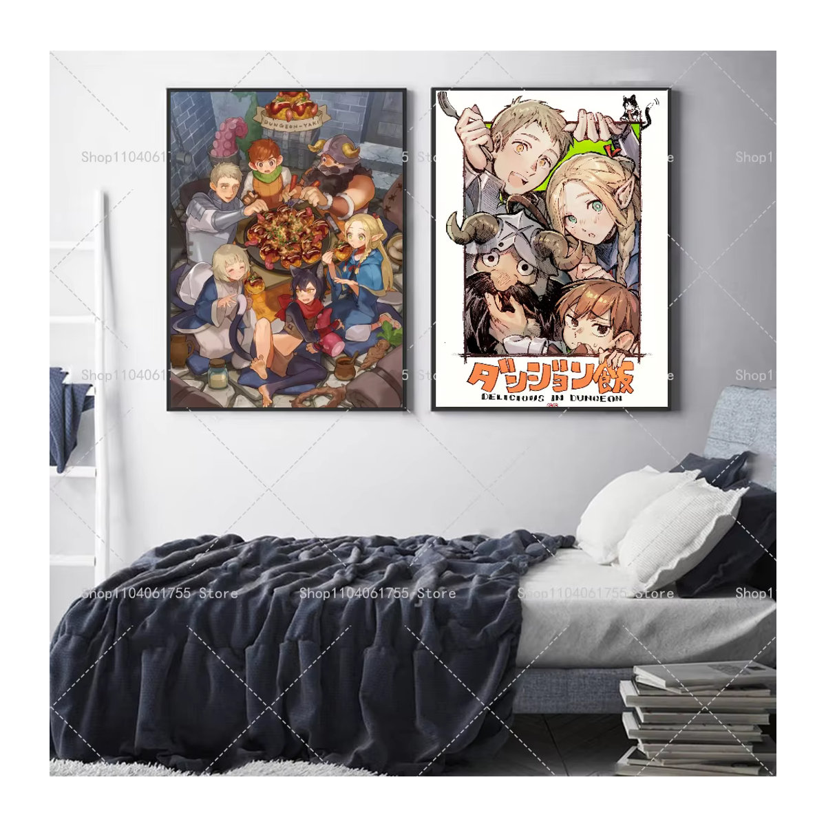 Anime Dungeon Meshi Wandposter selbstklebend wasserfest multicolor Wanddekoration für Zuhause und Bar - Bild 3