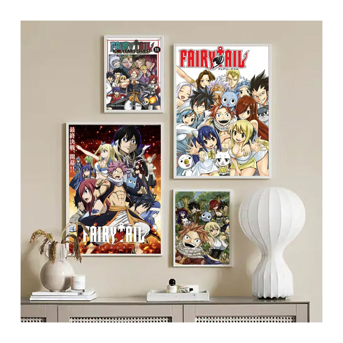 Anime Fairy Tail Poster als Kunstmalerei aus Papier für deine Wanddekoration in Mehrfarbig - Bild 4