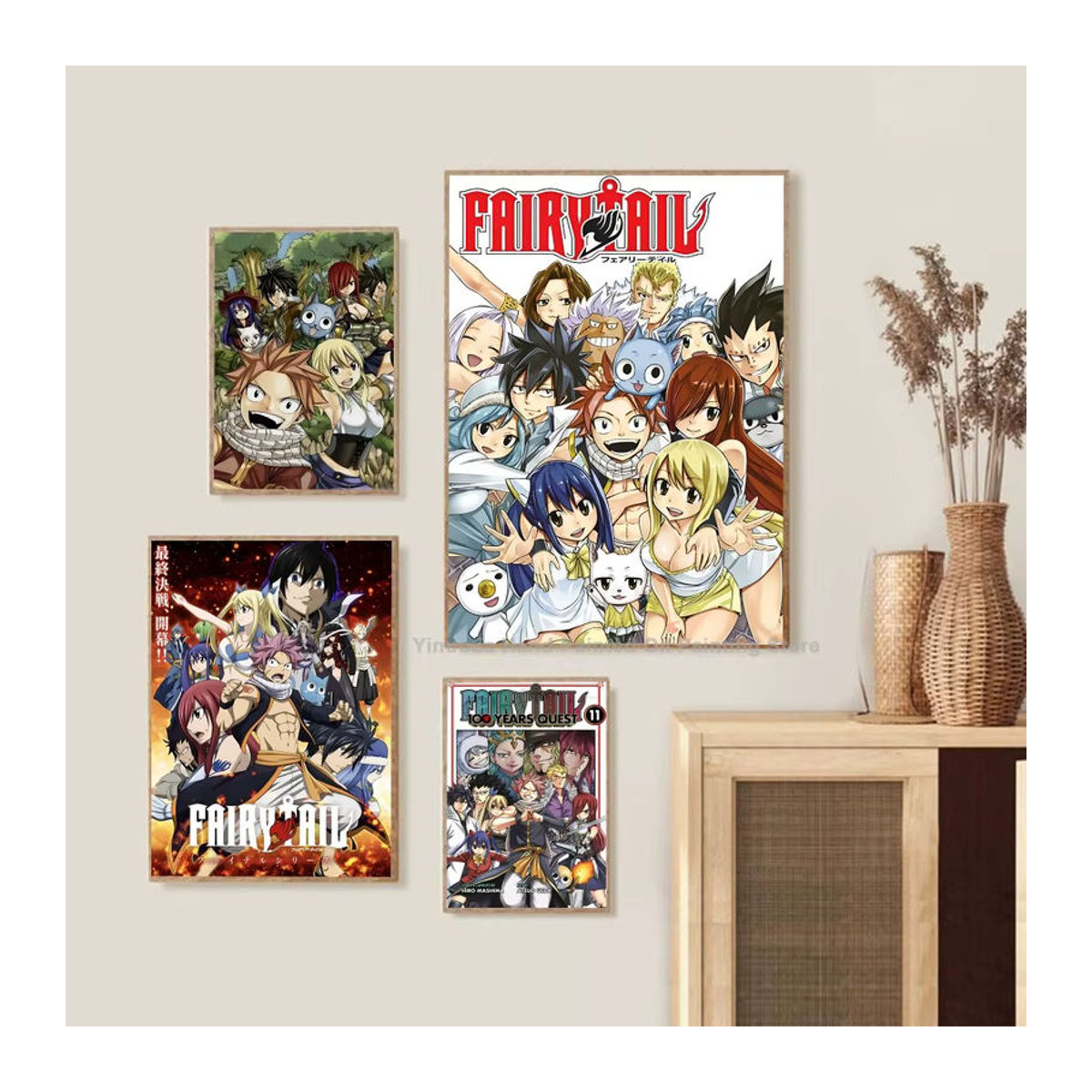 Anime Fairy Tail Poster als Kunstmalerei aus Papier für deine Wanddekoration in Mehrfarbig - Bild 5