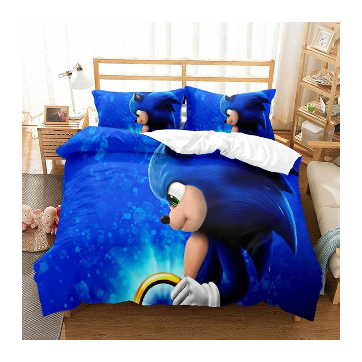 Anime Fairy Tails Kinderbettwäsche-Set mit Reißverschluss, B/H: 140 x 210 cm - Bild 1