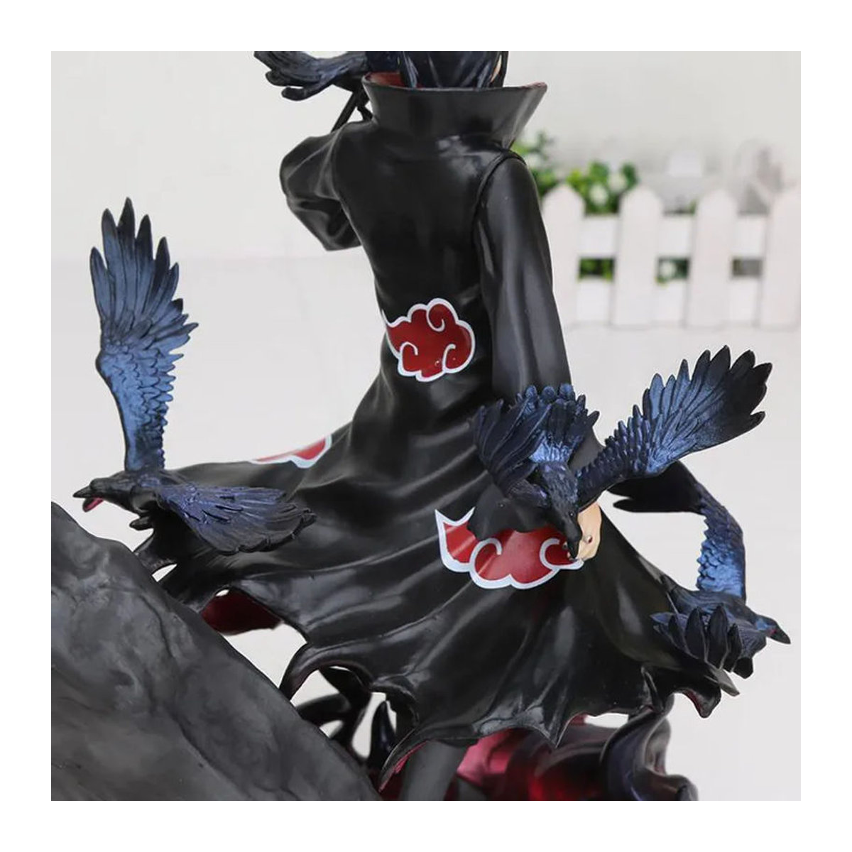 Anime-Figur Naruto Shippuden Uchiha Itachi mit Krähe von Oran Sky in Schwarz als Sammlermodell aus Kunststoff und Kunstharz - Bild 11