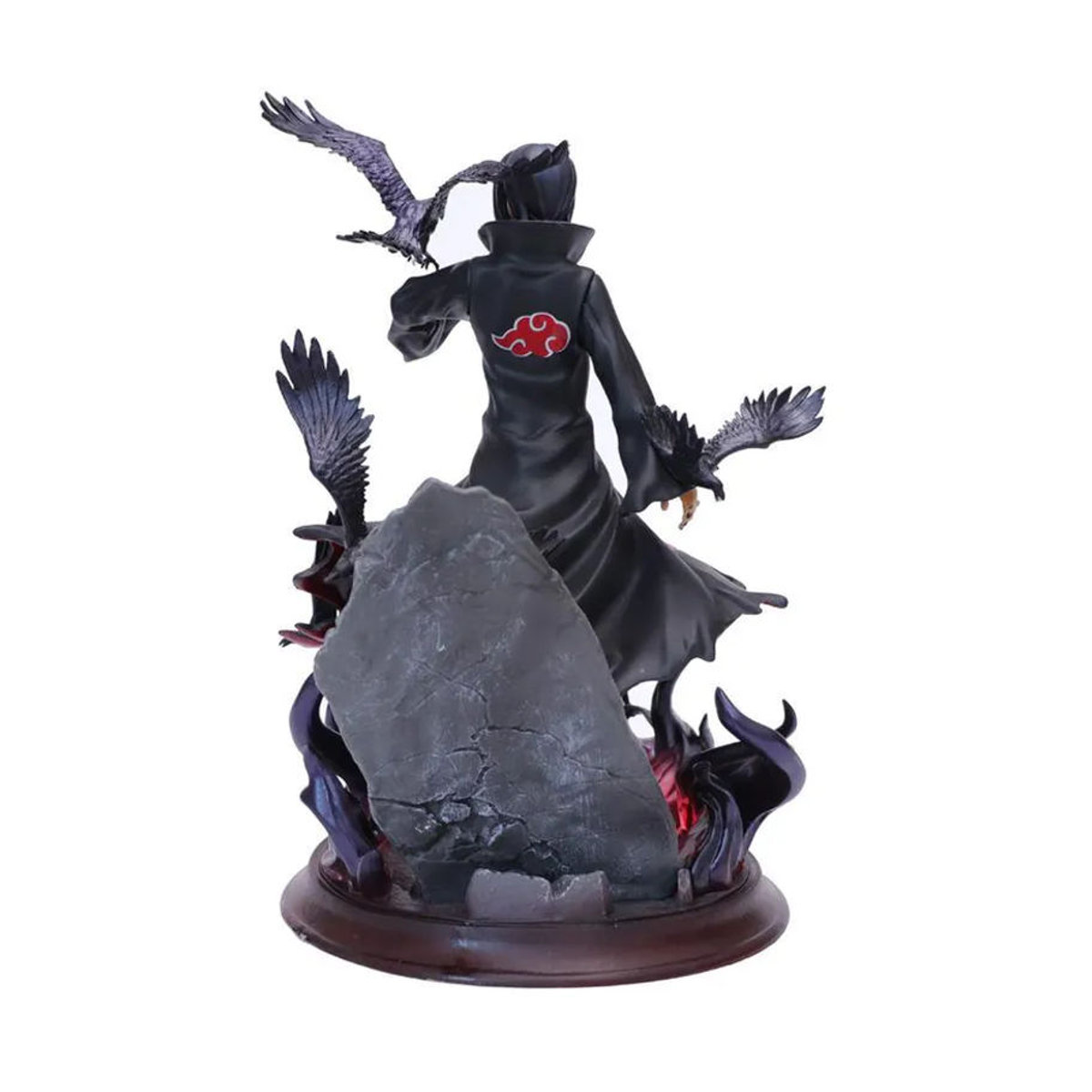 Anime-Figur Naruto Shippuden Uchiha Itachi mit Krähe von Oran Sky in Schwarz als Sammlermodell aus Kunststoff und Kunstharz - Bild 3