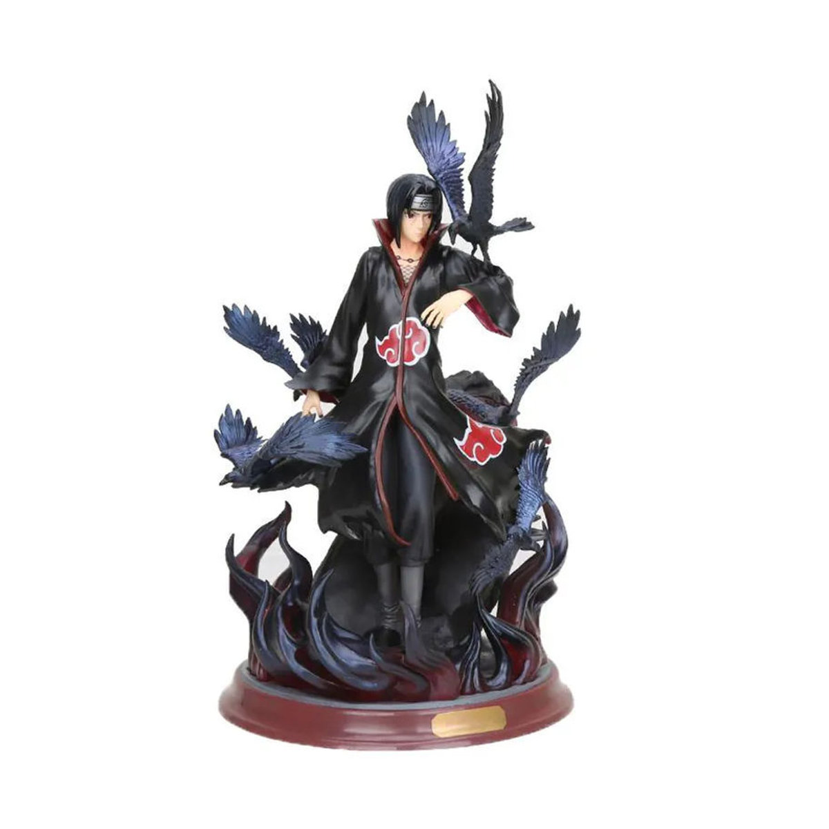 Anime-Figur Naruto Shippuden Uchiha Itachi mit Krähe von Oran Sky in Schwarz als Sammlermodell aus Kunststoff und Kunstharz - Bild 4
