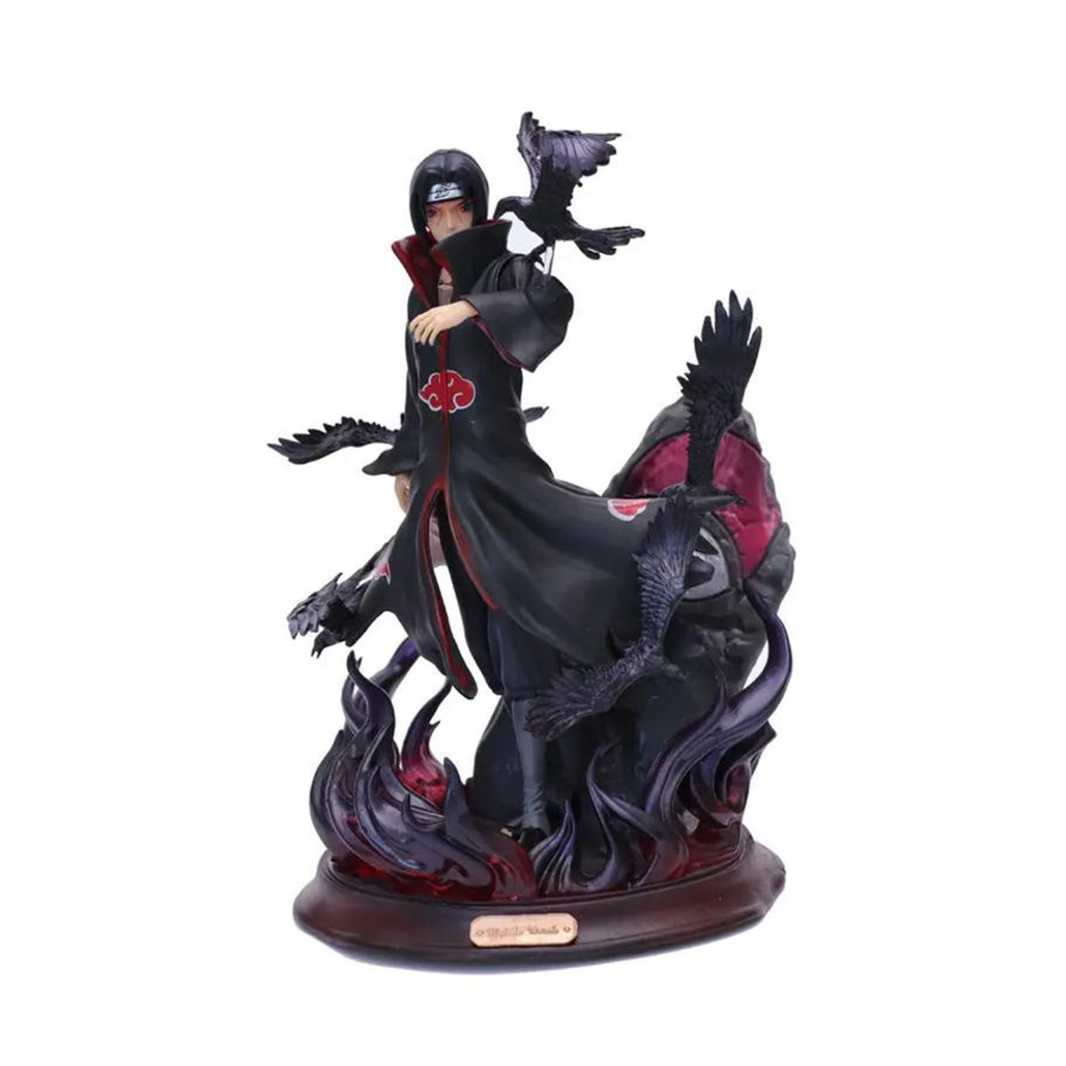 Anime-Figur Naruto Shippuden Uchiha Itachi mit Krähe von Oran Sky in Schwarz als Sammlermodell aus Kunststoff und Kunstharz - Bild 6