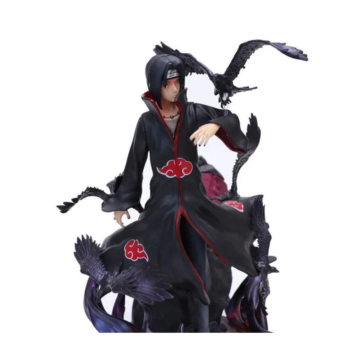Anime-Figur Naruto Shippuden Uchiha Itachi mit Krähe von Oran Sky in Schwarz als Sammlermodell aus Kunststoff und Kunstharz - Bild 7