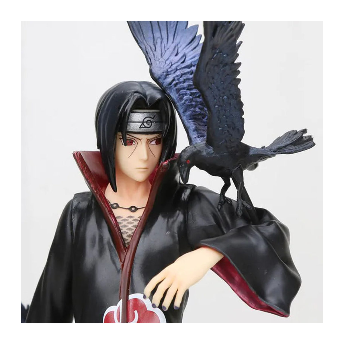 Anime-Figur Naruto Shippuden Uchiha Itachi mit Krähe von Oran Sky in Schwarz als Sammlermodell aus Kunststoff und Kunstharz - Bild 8