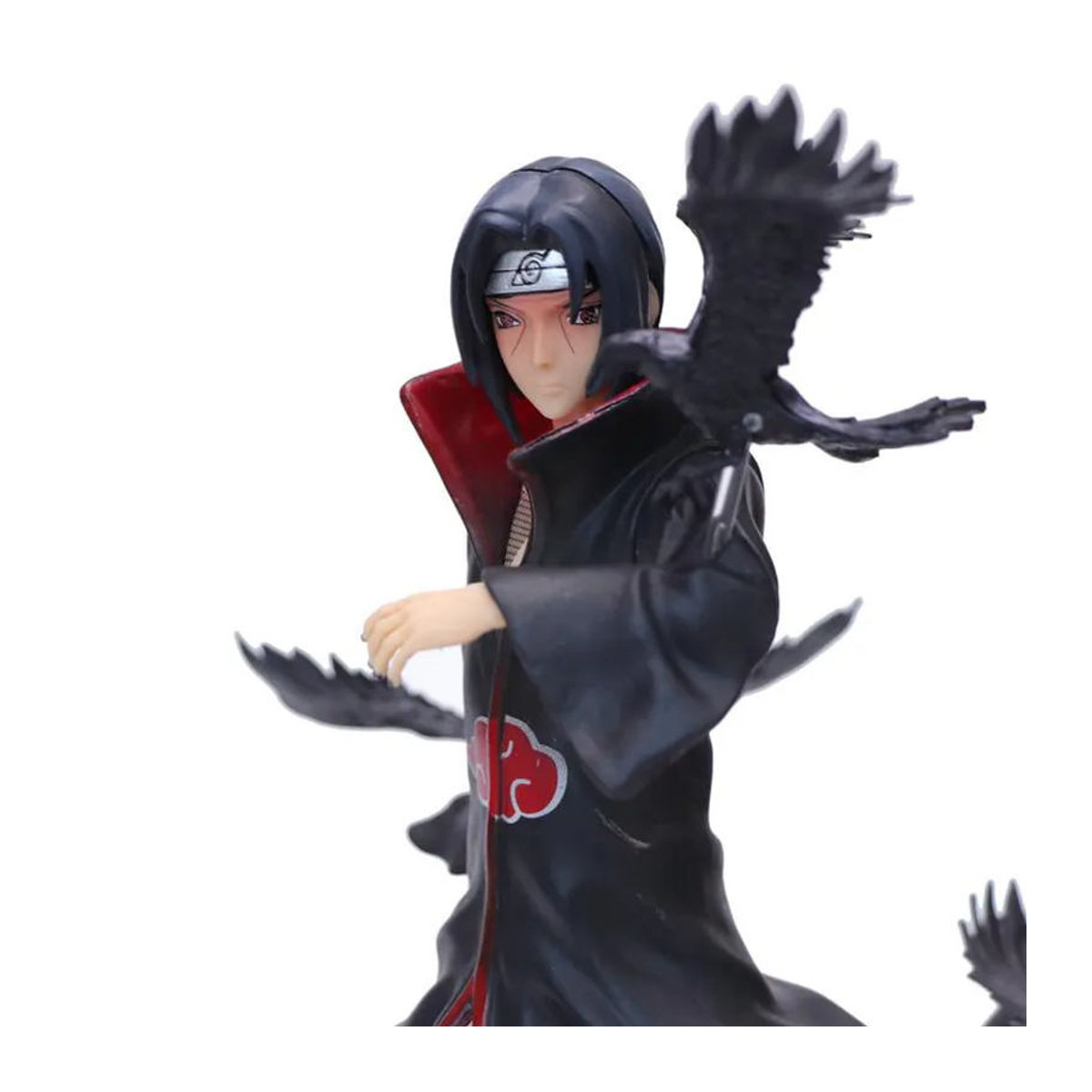 Anime-Figur Naruto Shippuden Uchiha Itachi mit Krähe von Oran Sky in Schwarz als Sammlermodell aus Kunststoff und Kunstharz - Bild 9