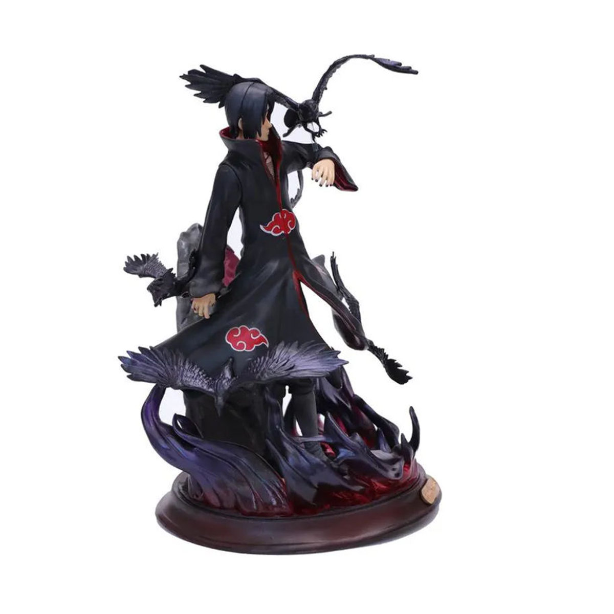 Anime-Figur Naruto Shippuden Uchiha Itachi mit Krähe von Oran Sky in Schwarz als Sammlermodell aus Kunststoff und Kunstharz - Bild 10