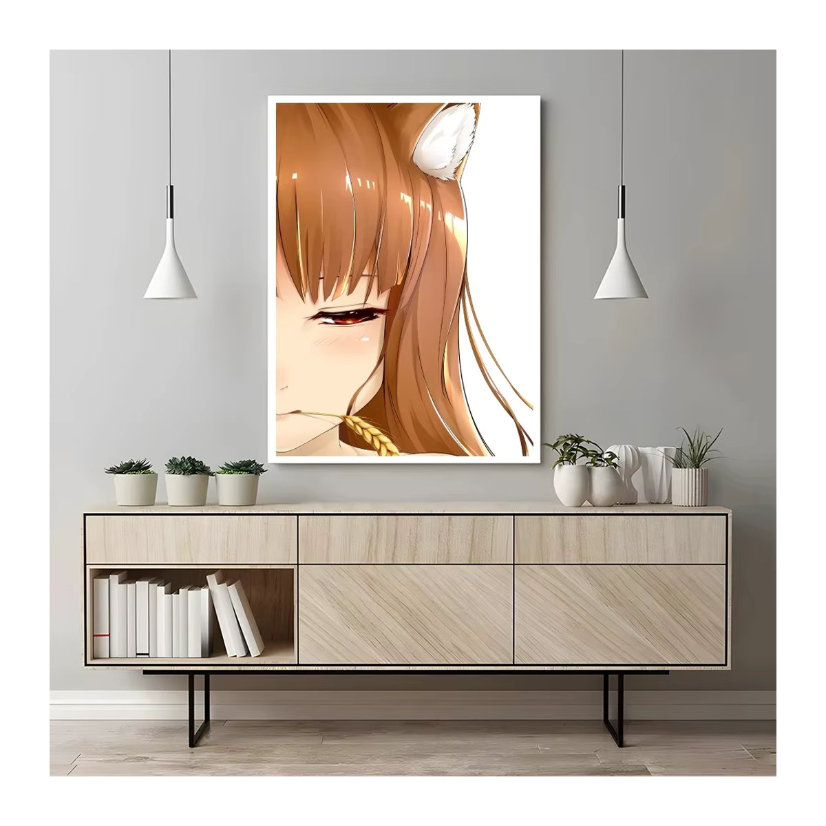 Anime Gewürz und Wolf Horo Wandposter selbstklebend wasserfest aus Papier für Kaffeehaus und Bar, mehrfarbig - Bild 4