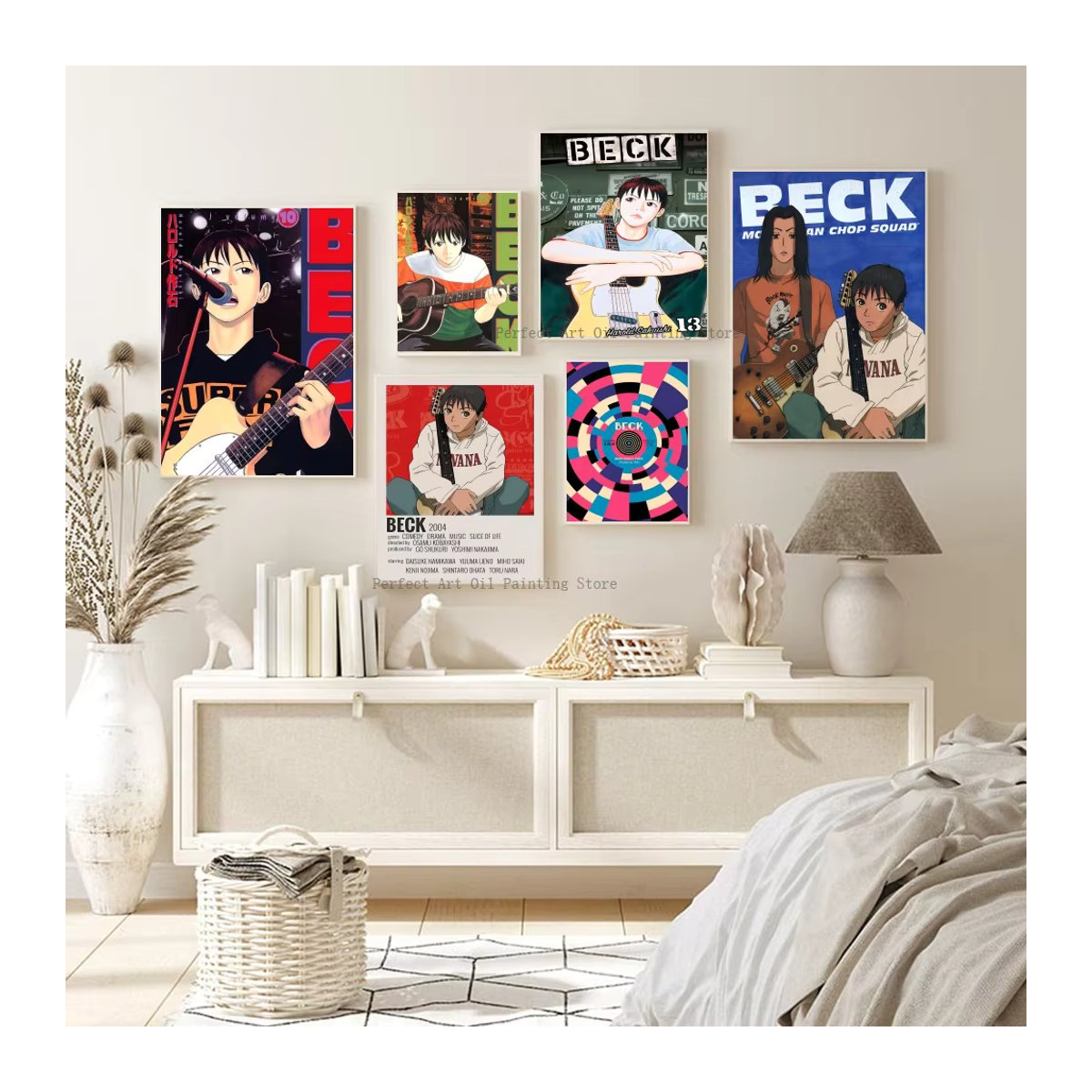 Anime Poster Beck Mongolian Chop Squad Bilibili Wandkunst aus Papier, mehrfarbig, Hochformat - Bild 3