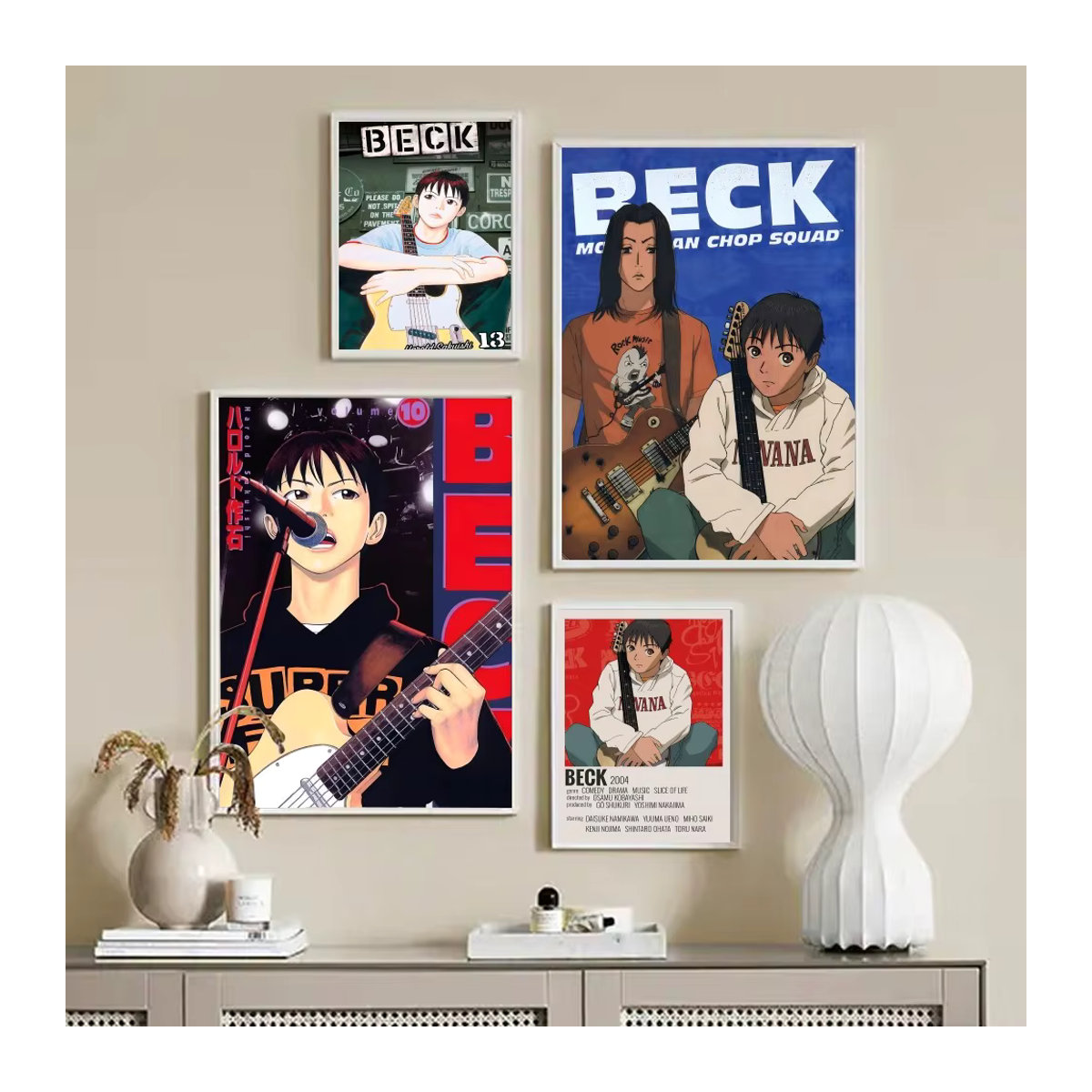 Anime Poster Beck Mongolian Chop Squad Bilibili Wandkunst aus Papier, mehrfarbig, Hochformat - Bild 4