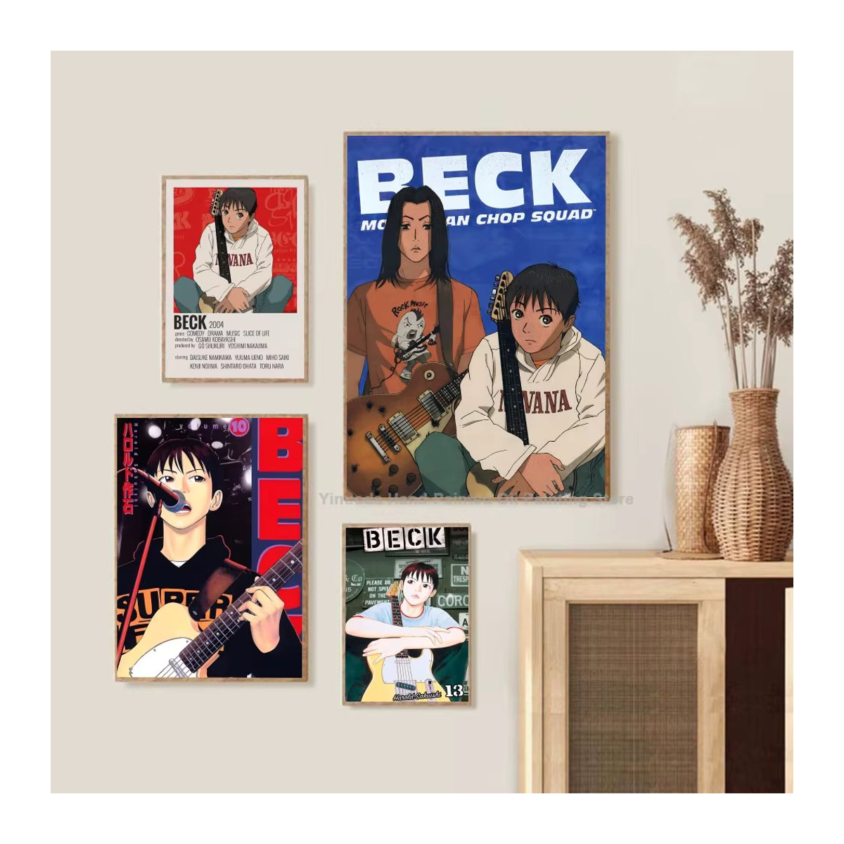 Anime Poster Beck Mongolian Chop Squad Bilibili Wandkunst aus Papier, mehrfarbig, Hochformat - Bild 5