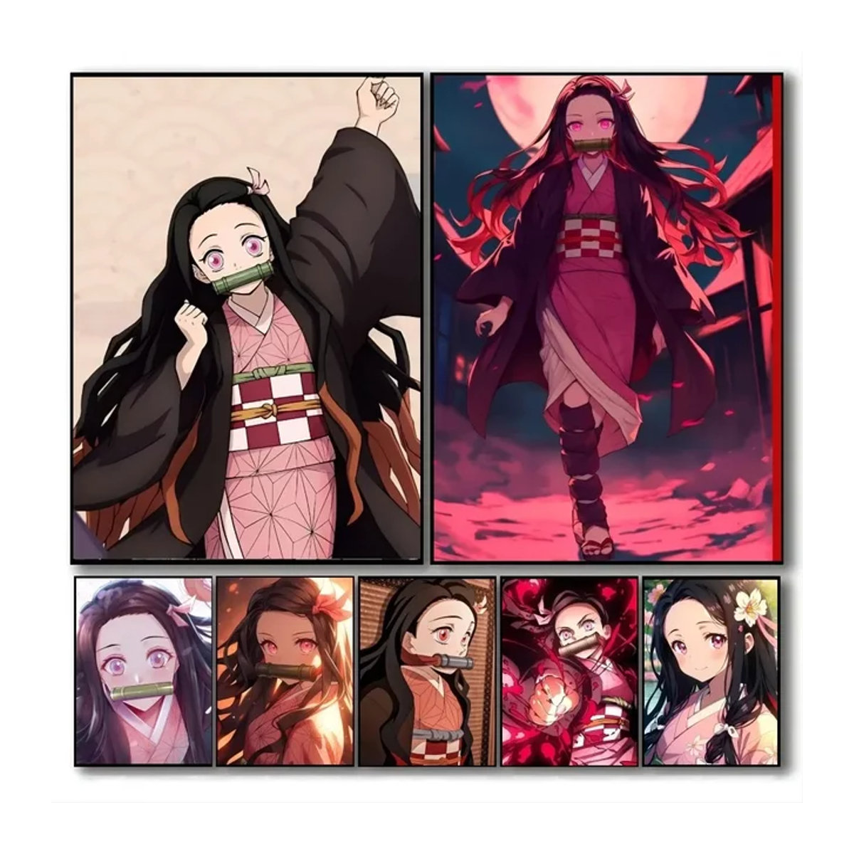Anime Poster Kamado Nezuko aus Demon Slayer Kimetsu No Yaiba als Papierdruck für dein Zuhause - Bild 1