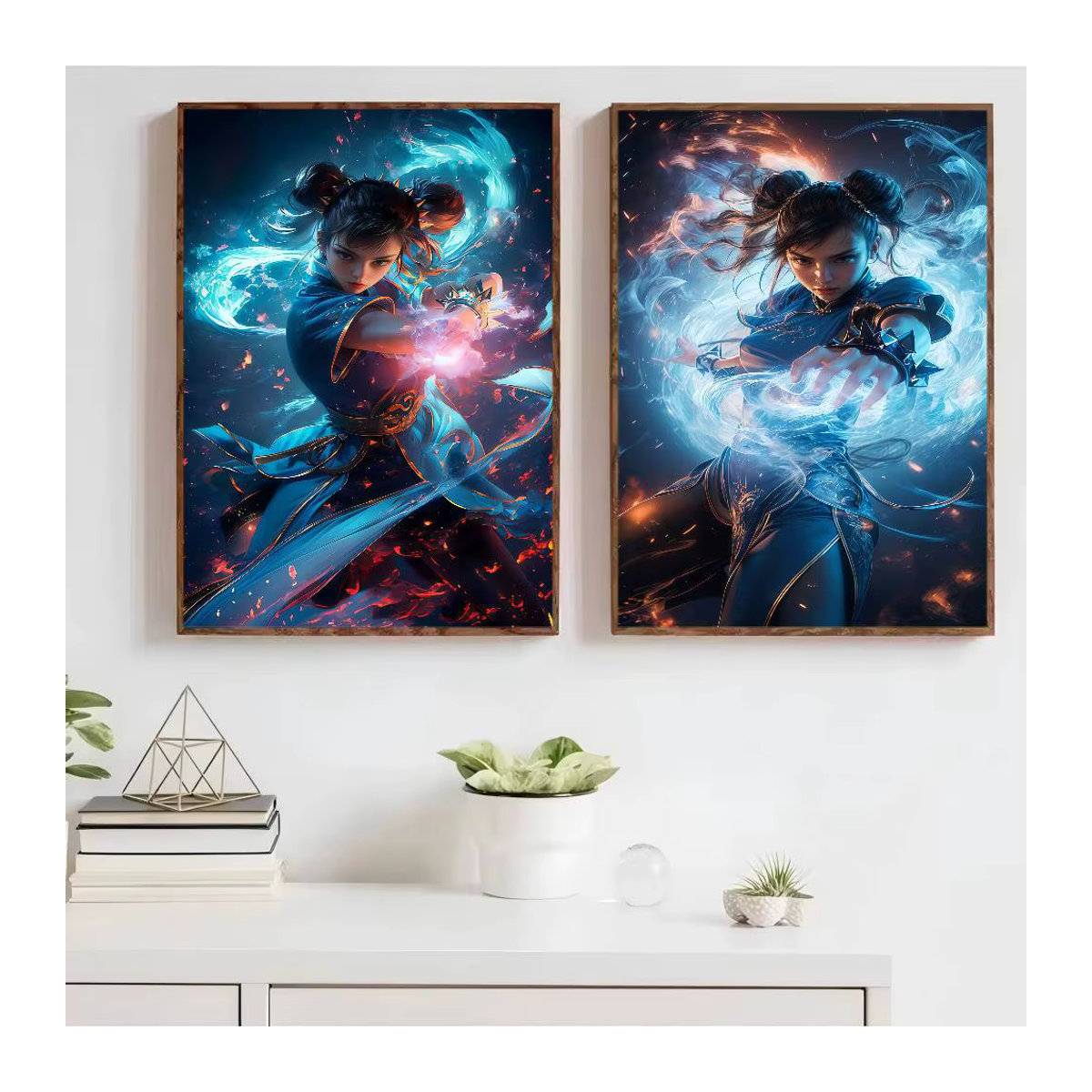 Anime Poster Lhun Li Bilibili Wandkunst im Retro-Stil für dein Zuhause, HD-Qualität, Rechteckig, ohne Rahmen - Bild 2