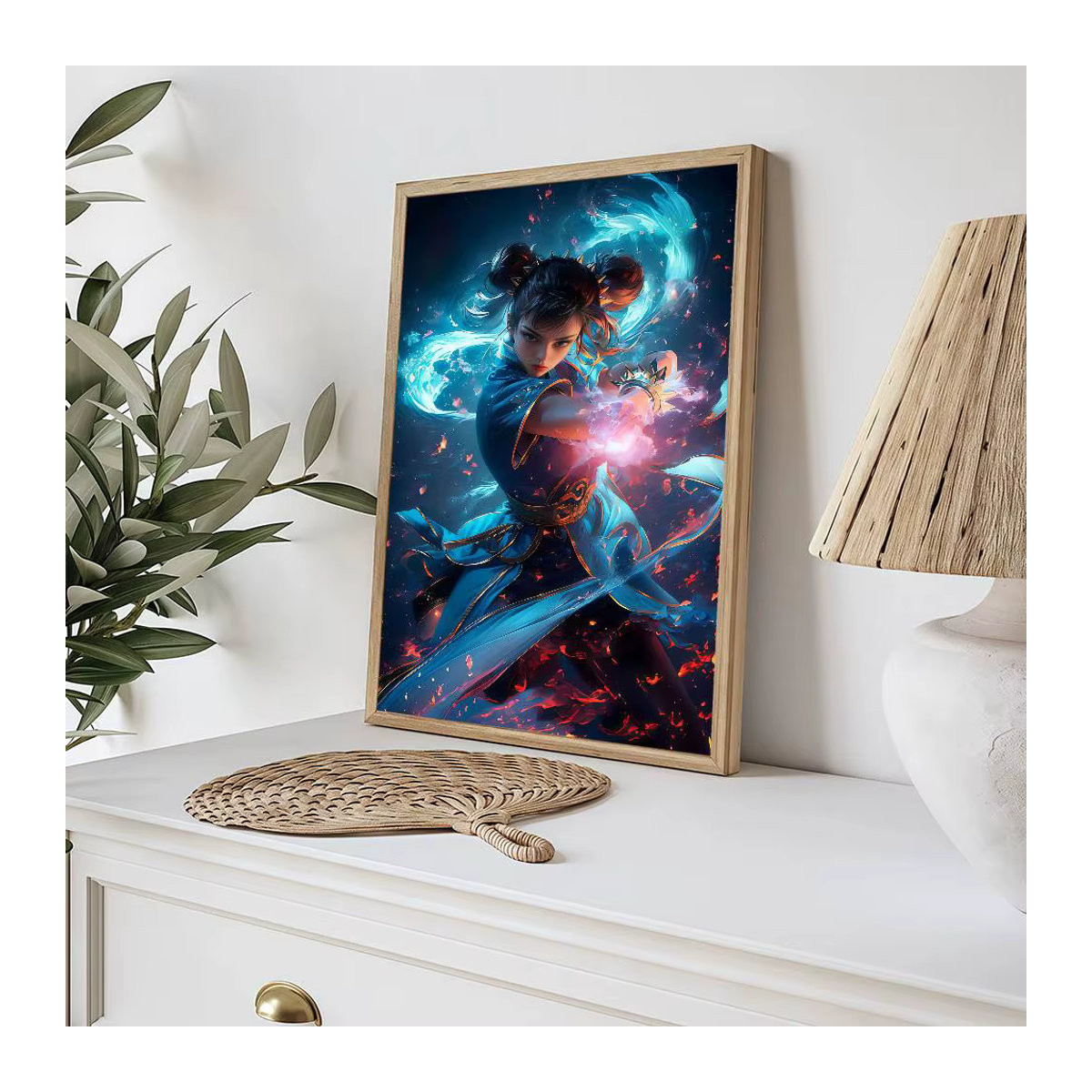 Anime Poster Lhun Li Bilibili Wandkunst im Retro-Stil für dein Zuhause, HD-Qualität, Rechteckig, ohne Rahmen - Bild 5