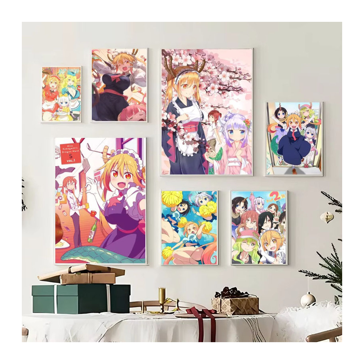 Anime Poster Miss Kobayashi's Dragon Maid Klassischer Druck auf wasserfestem Papier für deine Wanddekoration, Mehrfarbig - Bild 3