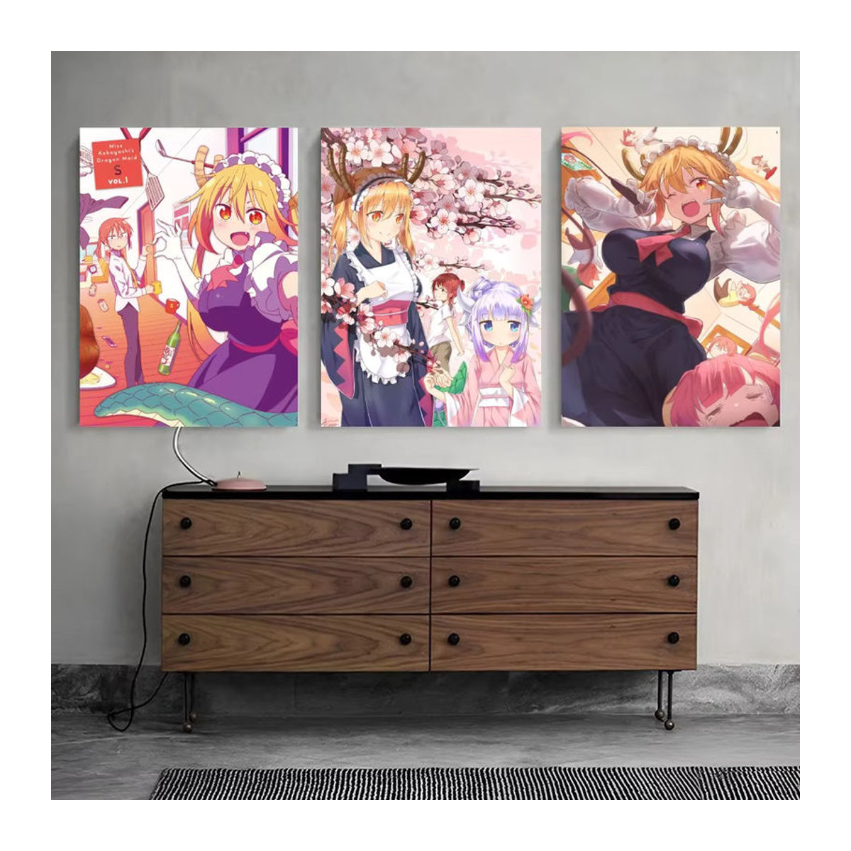 Anime Poster Miss Kobayashi's Dragon Maid Klassischer Druck auf wasserfestem Papier für deine Wanddekoration, Mehrfarbig - Bild 5
