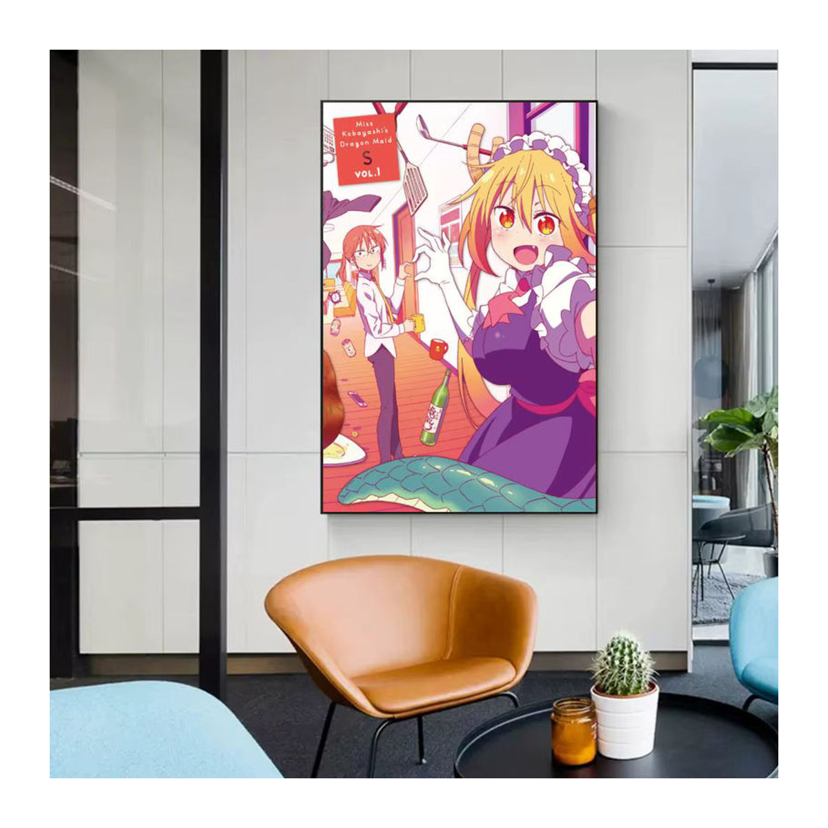 Anime Poster Miss Kobayashi's Dragon Maid Klassischer Druck auf wasserfestem Papier für deine Wanddekoration, Mehrfarbig - Bild 6