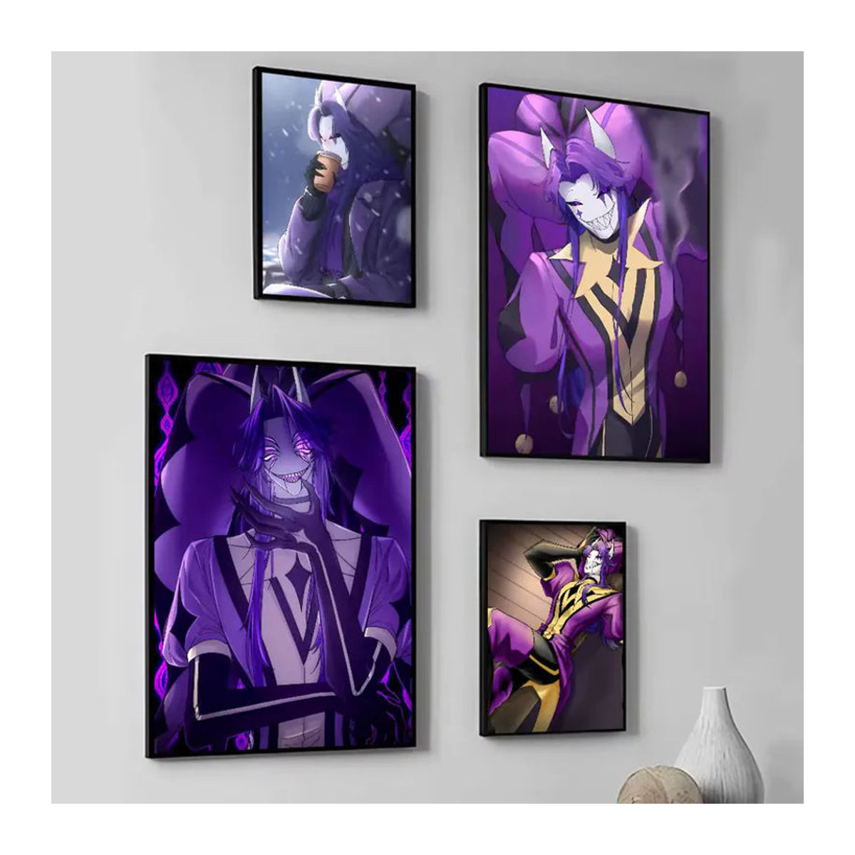 Anime Wandposter Jester in Lila als dekorativer Wandaufkleber für dein Wohnzimmer oder deine Bar - Bild 2