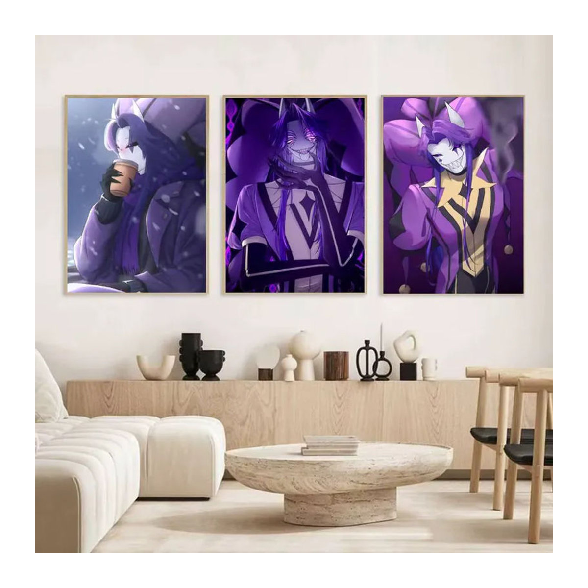 Anime Wandposter Jester in Lila als dekorativer Wandaufkleber für dein Wohnzimmer oder deine Bar - Bild 3