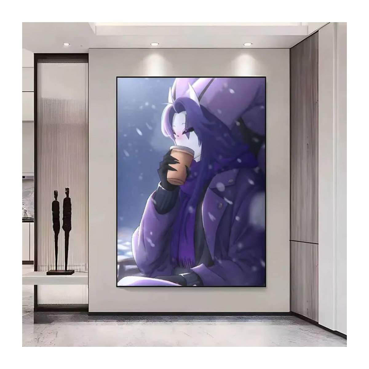 Anime Wandposter Jester in Lila als dekorativer Wandaufkleber für dein Wohnzimmer oder deine Bar - Bild 6