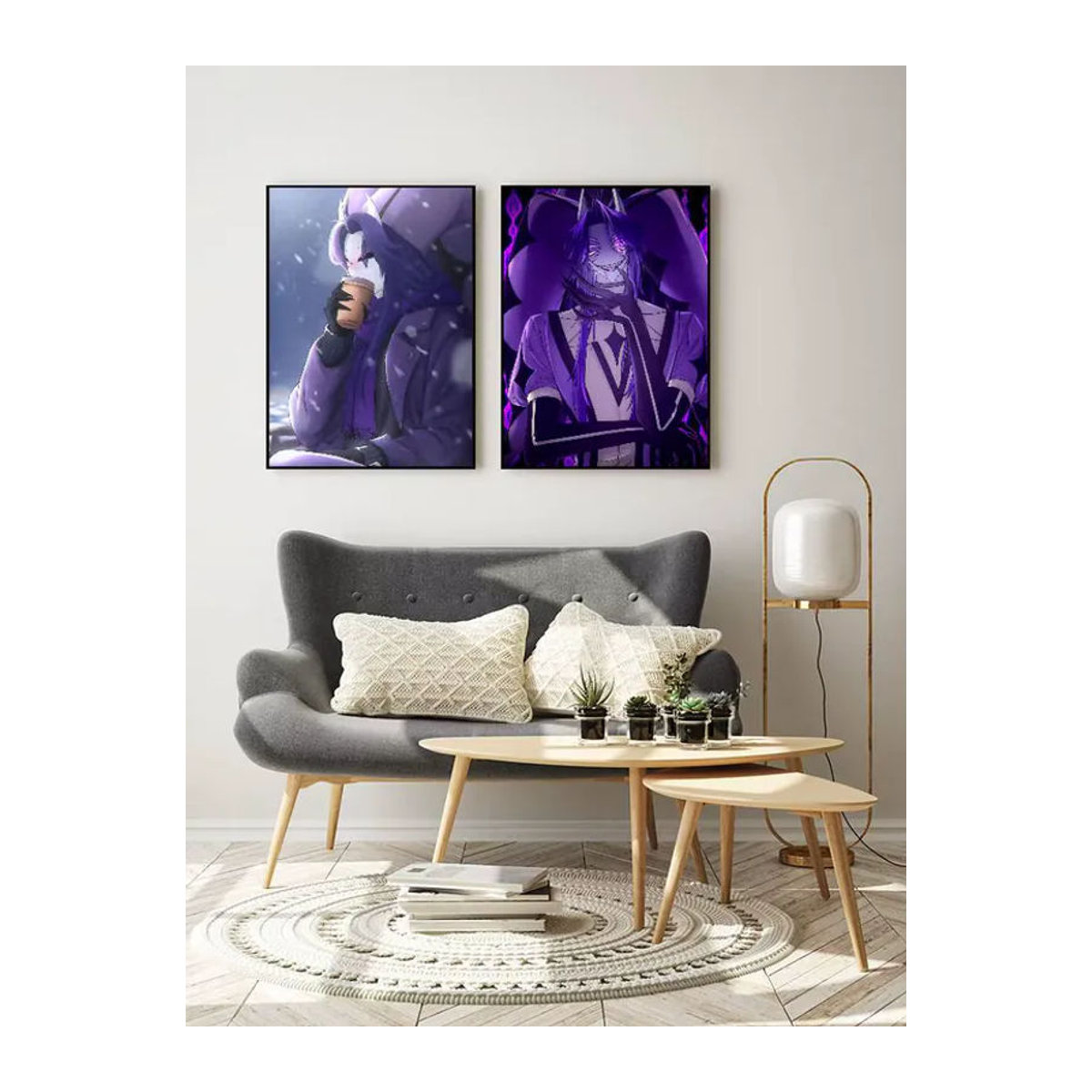 Anime Wandposter Jester in Lila als dekorativer Wandaufkleber für dein Wohnzimmer oder deine Bar - Bild 7