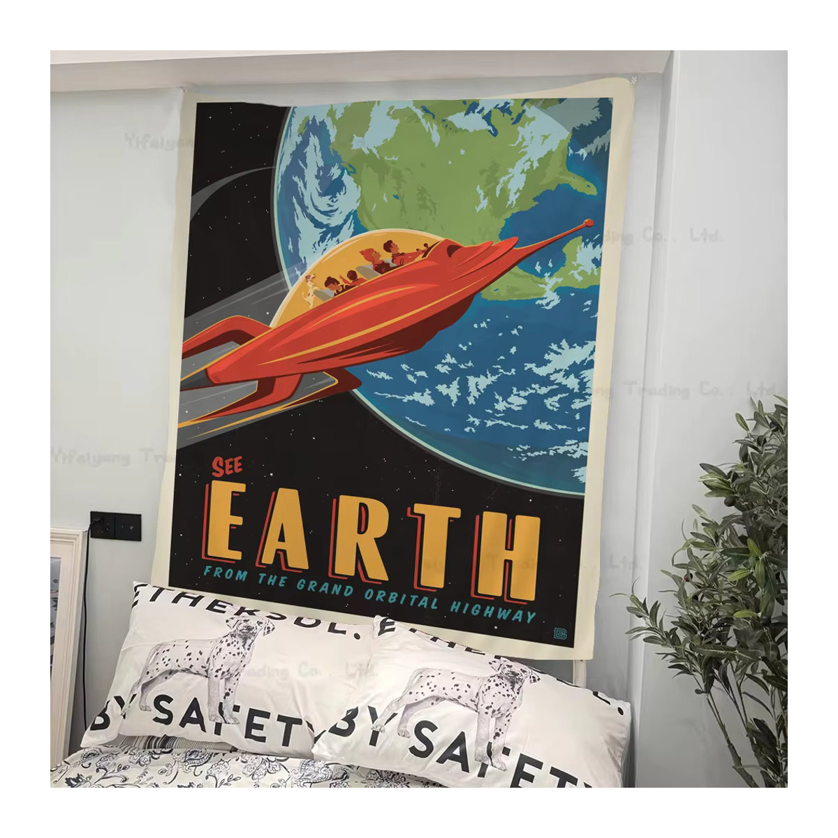 Anime-Wandteppich Outer Space Visions of The Future Travel Collection von bilibili, mehrfarbig, Textil - Bild 2