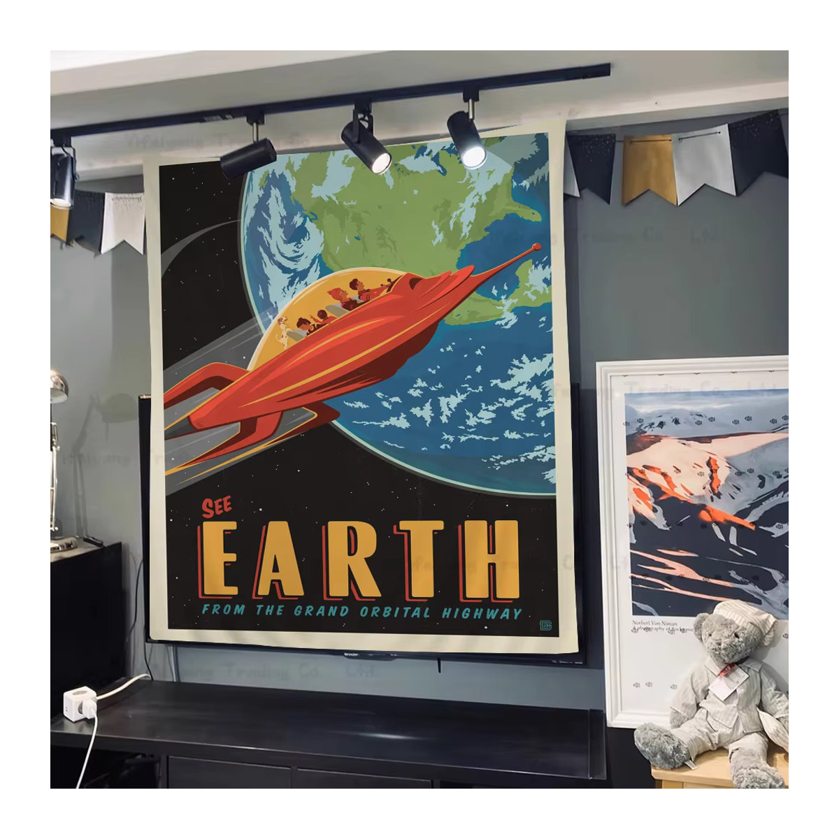Anime-Wandteppich Outer Space Visions of The Future Travel Collection von bilibili, mehrfarbig, Textil - Bild 5