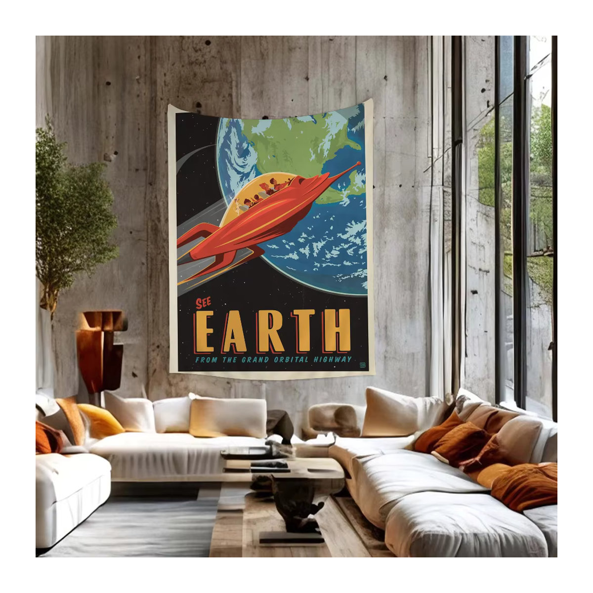 Anime-Wandteppich Outer Space Visions of The Future Travel Collection von bilibili, mehrfarbig, Textil - Bild 6