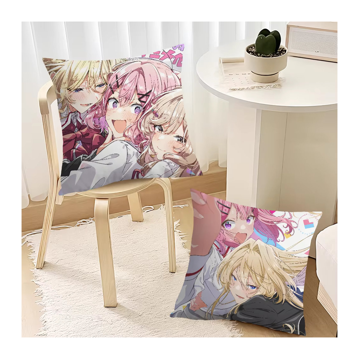 Anime WataNare Kissenbezug mit Renako, Ajisai, Sena und Mai für dein Sofa und Wohnzimmer - Bild 2