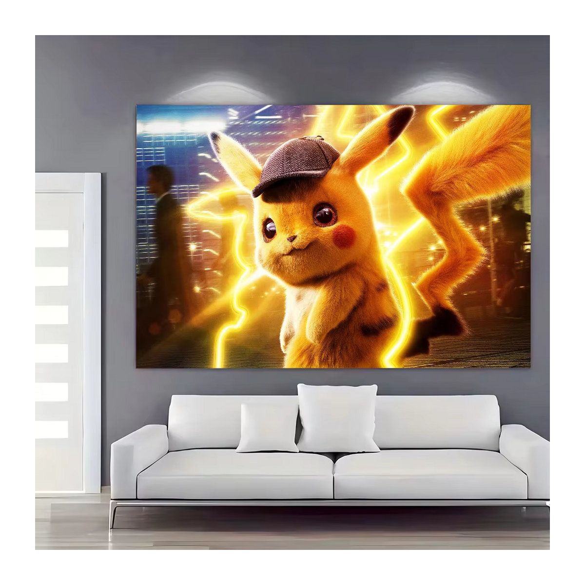 Animierter Pokemon Fotohintergrund aus Kunstpapier für Weihnachts-Fotografien - Bild 2