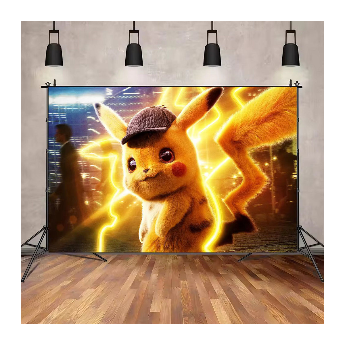 Animierter Pokemon Fotohintergrund aus Kunstpapier für Weihnachts-Fotografien - Bild 3