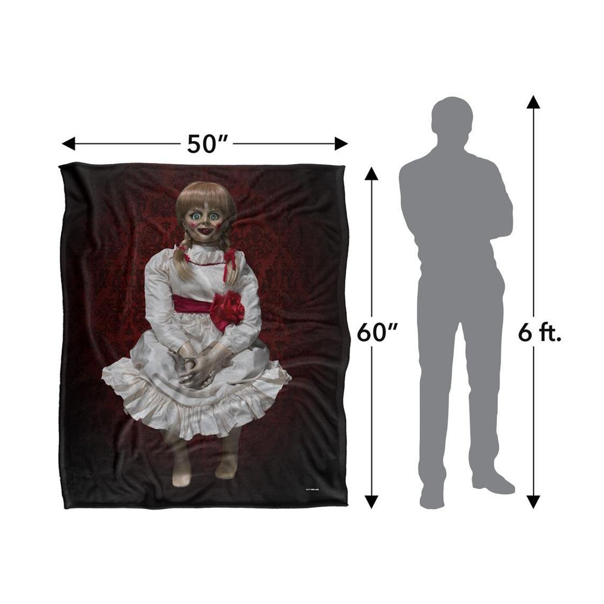 Annabelle Puppendecke in Schwarz, warme Decke für deine Puppe, One Size - Bild 5