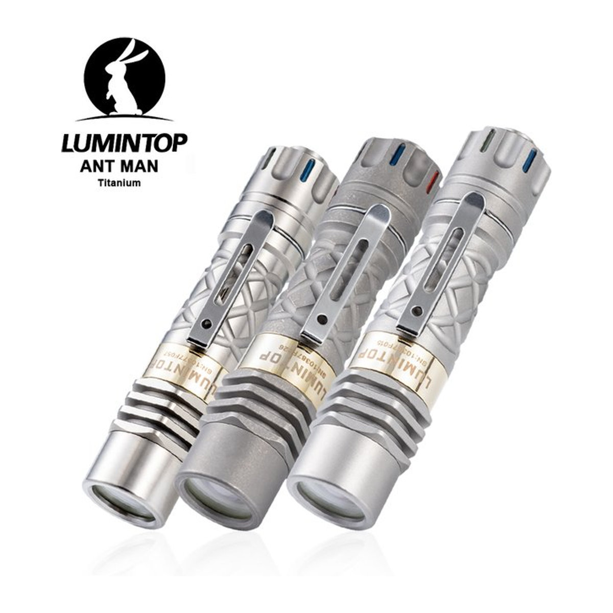 ANT MAN EDC LEP Taschenlampe mit 700m Reichweite und 300 Lumen für Outdoor und Camping, Hochleistungs-14500 Li-Ionen-Taschenlampe - Bild 1