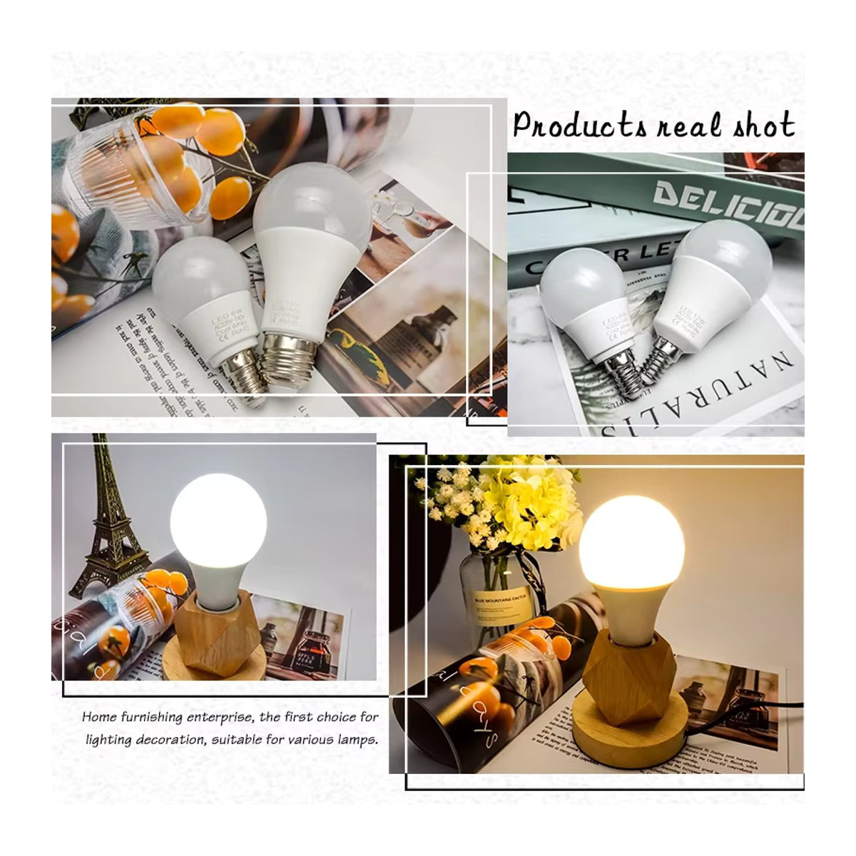 antenso LED-Glühbirne E27 E14 Cold White Energiesparlampe für AC 220V - Bild 4