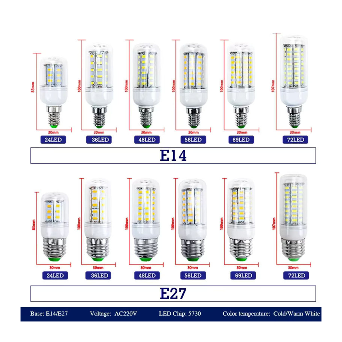 Antenso LED Kerzenlampe E14 für Kronleuchter und Tischlampen - Bild 2