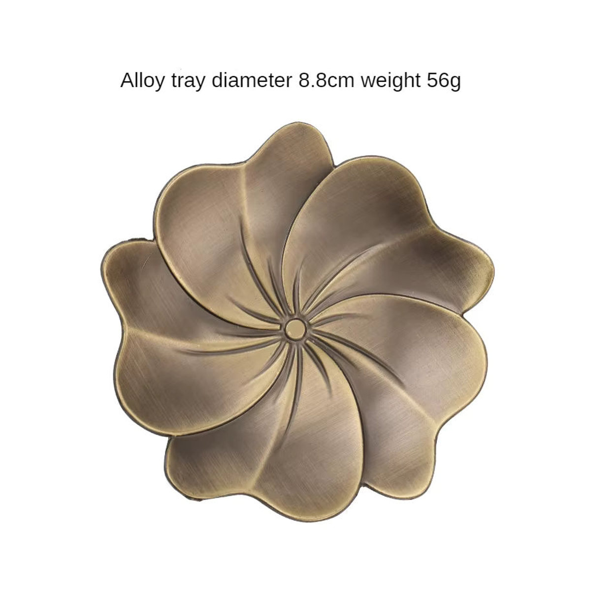 Antiker Weihrauchhalter aus Messing in Gold mit floralem Design als Aroma Diffusor und Dekoration - Bild 4