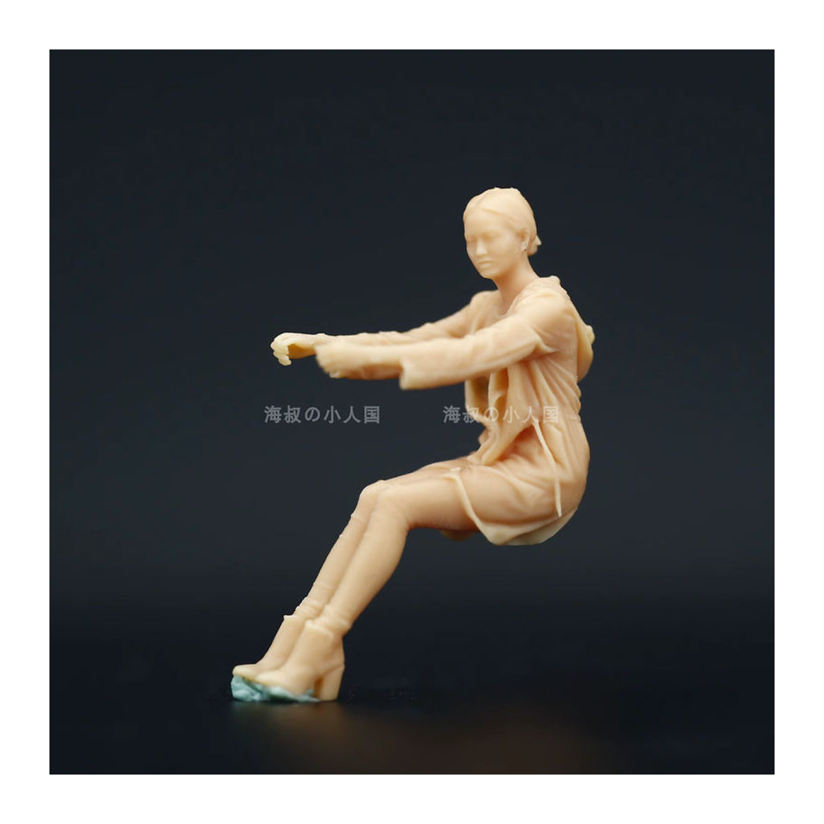 ANTSIR Miniatur Figuren für Modellbau in den Maßstäben 1/87 1/64 1/43, beige Fahrer Figuren für kreative Szenen und Dekoration aus Kunststoff - Bild 2