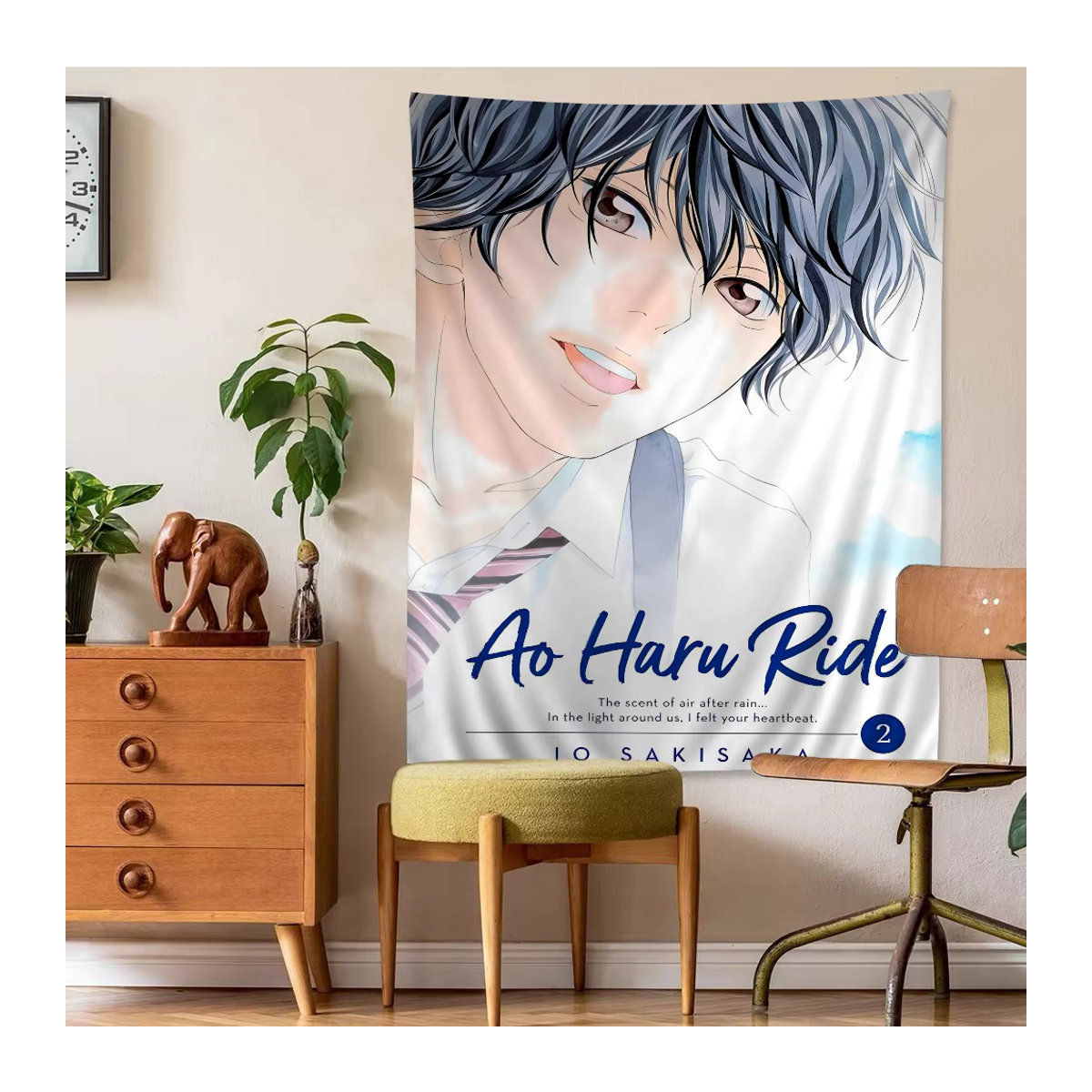 Ao haru Fahrt Anime DIY Wandteppich Science-Fiction Kunst für deine Wohnraumdekoration B/H: 70 x 70 cm - Bild 3