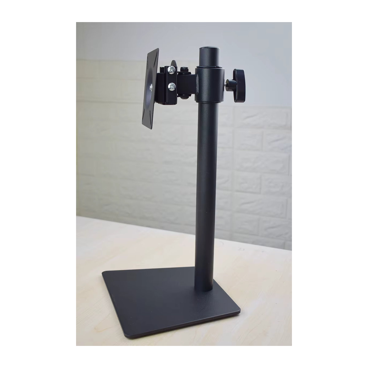 AOC6 Monitor-Desktop-Ständer aus Metall in Schwarz für 10 bis 27 Zoll Bildschirme, verstellbarer Einzelbildschirmhalter bis 15 kg mit VESA 75 x 75 mm und 100 x 100 mm - Bild 4