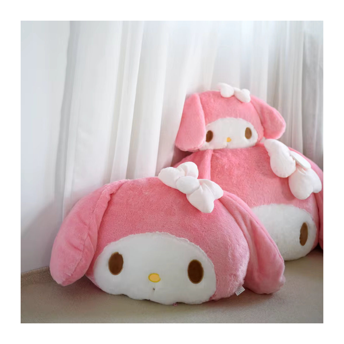 Aoger My Melody Plüschtier in Rosa als weiches Umarmungskissen und dekoratives Rückenkissen im japanischen Stil - Bild 2