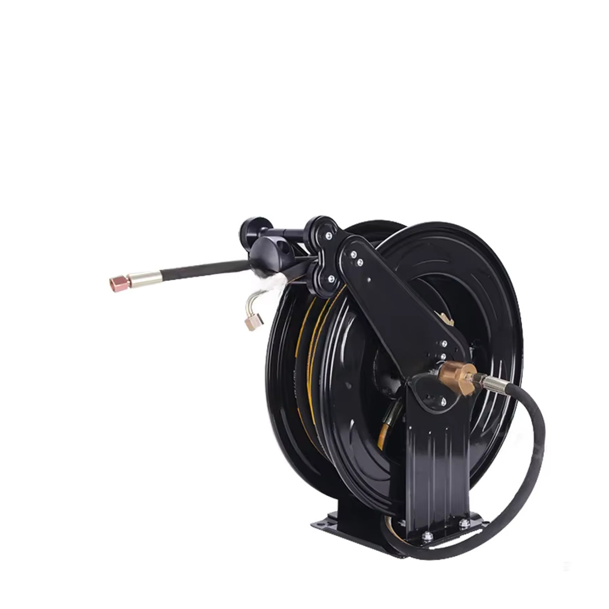 AOTUO Automatischer Hochdruck Schlauch Reel Schwarz Wandmontiert mit 10m oder 15m Schlauch für Gartenarbeit und Autowäsche - Bild 3