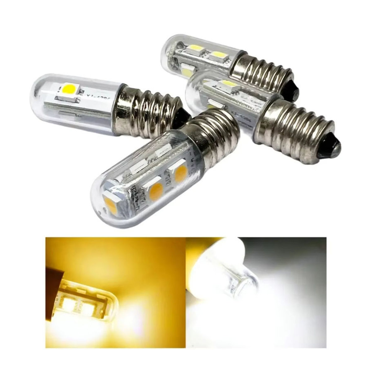 Aoyuansea Mini E14 LED Glühbirne SMD5050 Kaltweiß für Kühlschrank, Mikrowelle und Dunstabzugshaube - Bild 6
