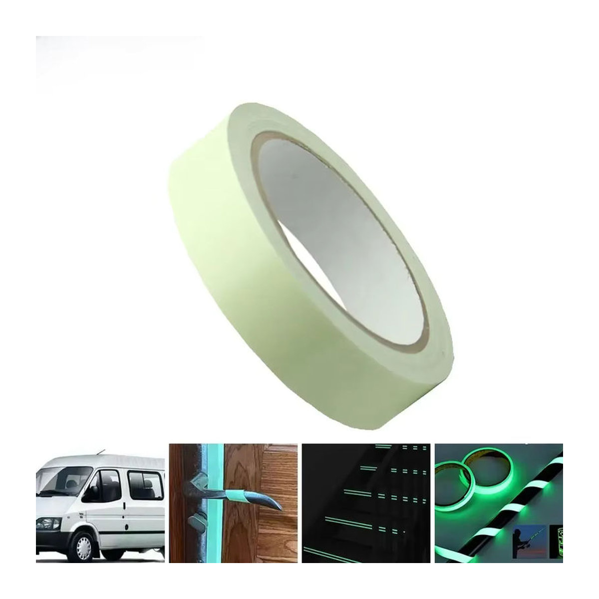 APORNI Selbstklebendes fluoreszierendes Warnband in Grün, 30 mm x 3 m - Bild 6