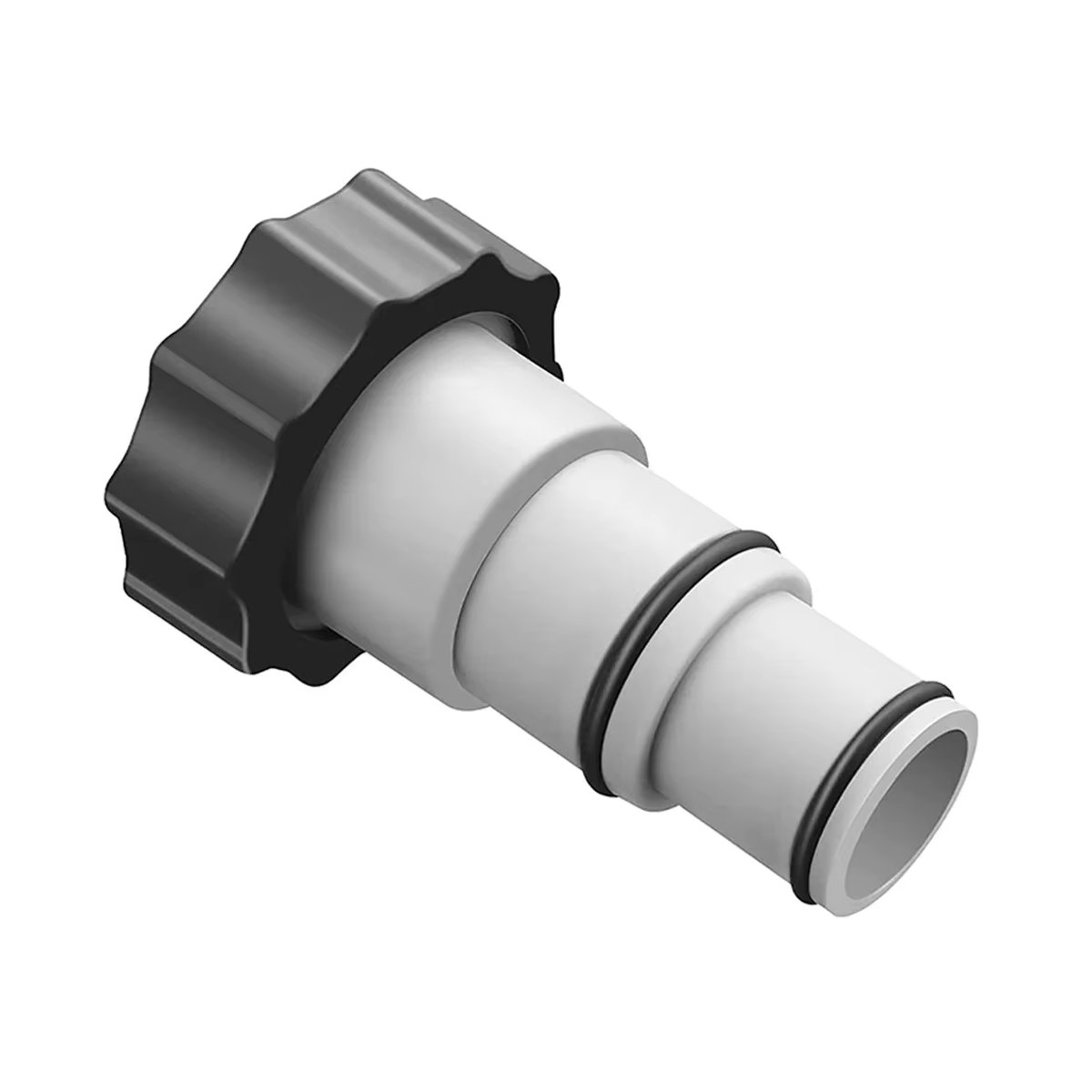 APWIKOGER Ersatz-Poolschlauch-Adapter mit Kragen für Intex Gewindeanschluss Pumpen in Schwarz/Weiß - Bild 2