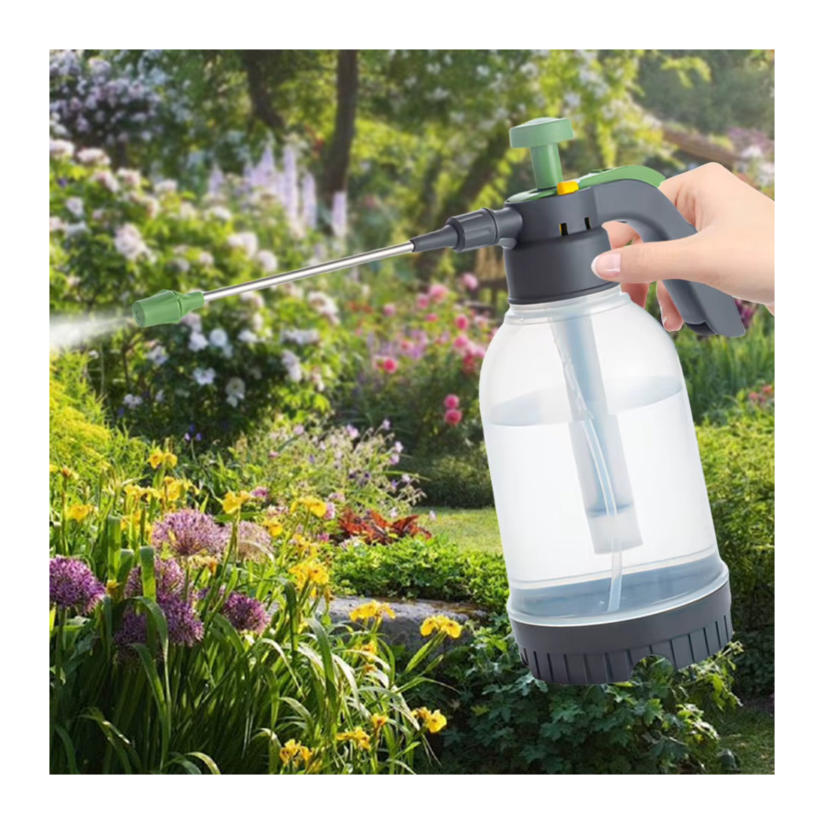 APWIKOGER Handpumpe Sprühgerät für Wasser und Pflanzen mit 2l oder 3l Fassungsvermögen - Bild 5