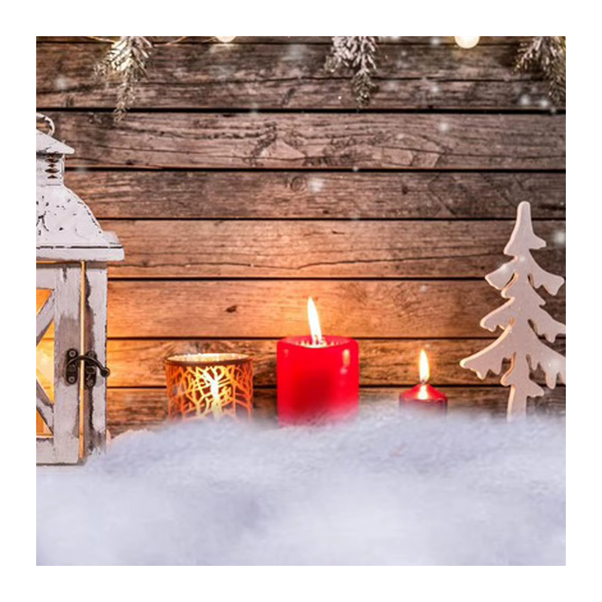 APWIKOGER Künstlicher Schnee für Weihnachtsdekoration in Weiß - Bild 3